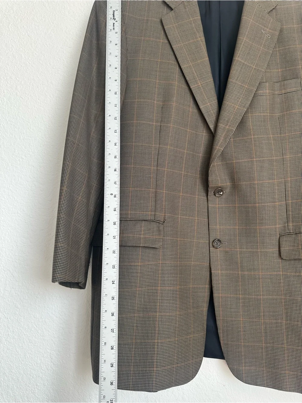 Burberry London‎ Men's Kensington Wool Sport Coat Blazer Brown Tan Size 44L